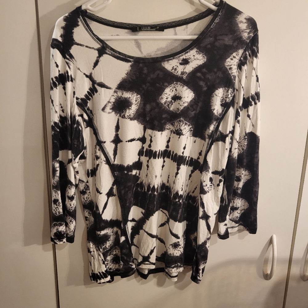 Lior Womans Black/White Top
